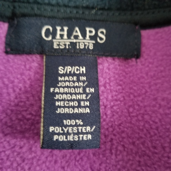 Chaps Women's Fleece Zip Up Vest NWT - Picture 4 of 4